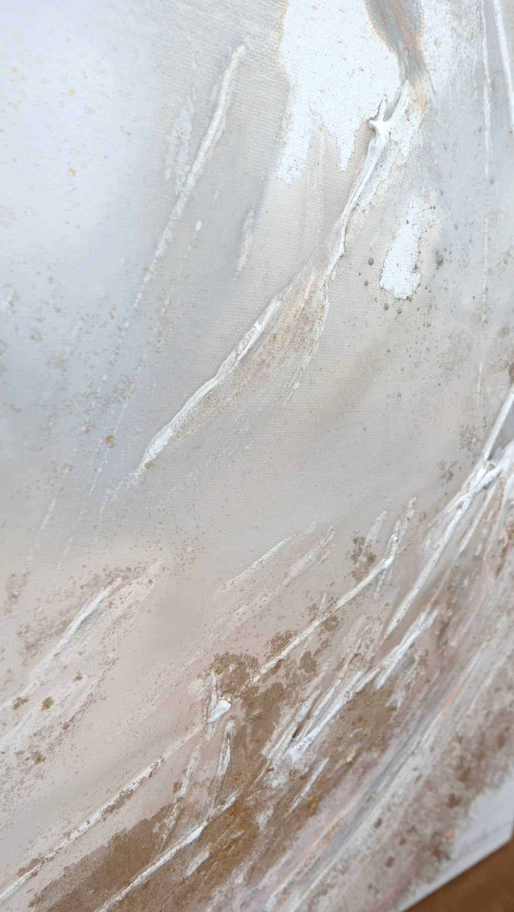 Close-up of the layered texture and pale centre of Peace