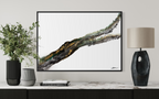 Rooted 2 above a dark console with stacked books and a plant