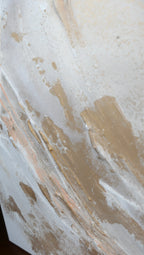 Macro of structure paste and fine gold in Peace