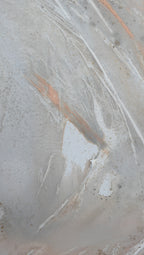 Surface detail showing peach and grey layers in Peace