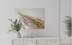 Video of Serenity 2 above a light console with an olive branch in a vase